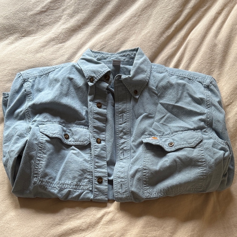 Men’s Carhartt Light Blue Button-Up Shirt